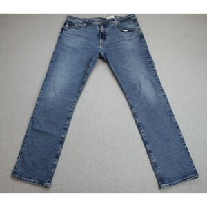 AG Adriano Goldshmied Jeans Mens 38 x 32 Blue Everett Slim Straight Stretch